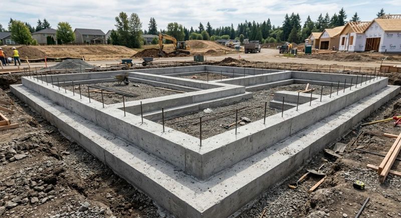 House Footing Construction in Fredericksburg, VA